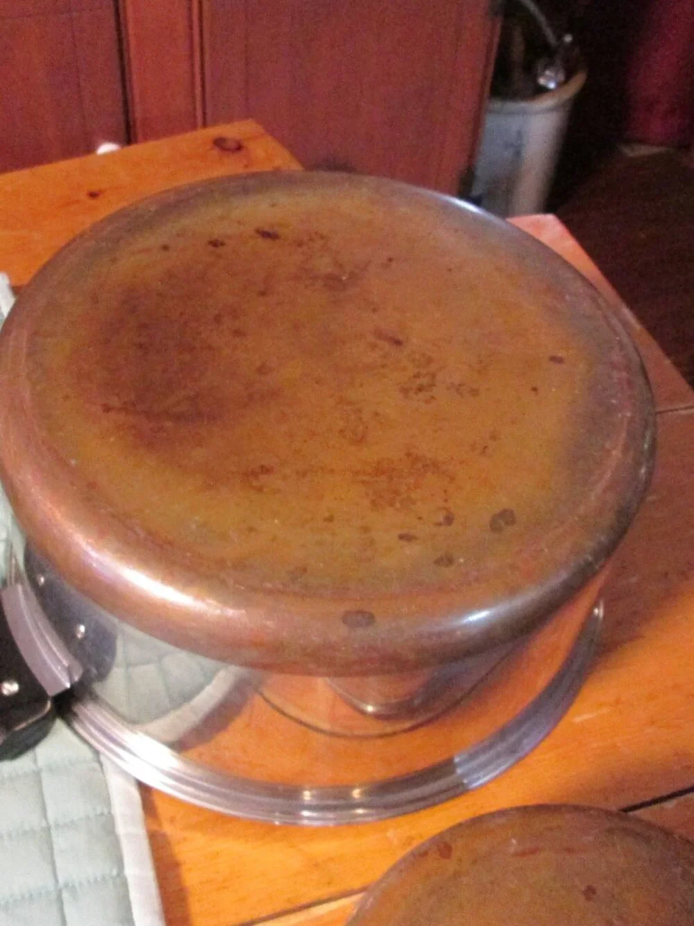7 pc vtg 1801 Revereware frypan saucepan and lg dutch oven dome lid copper clad